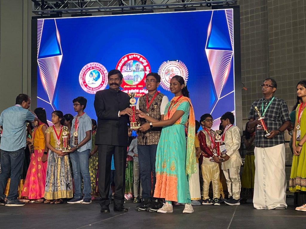 School Students win National Level Tamil Spelling Bee
